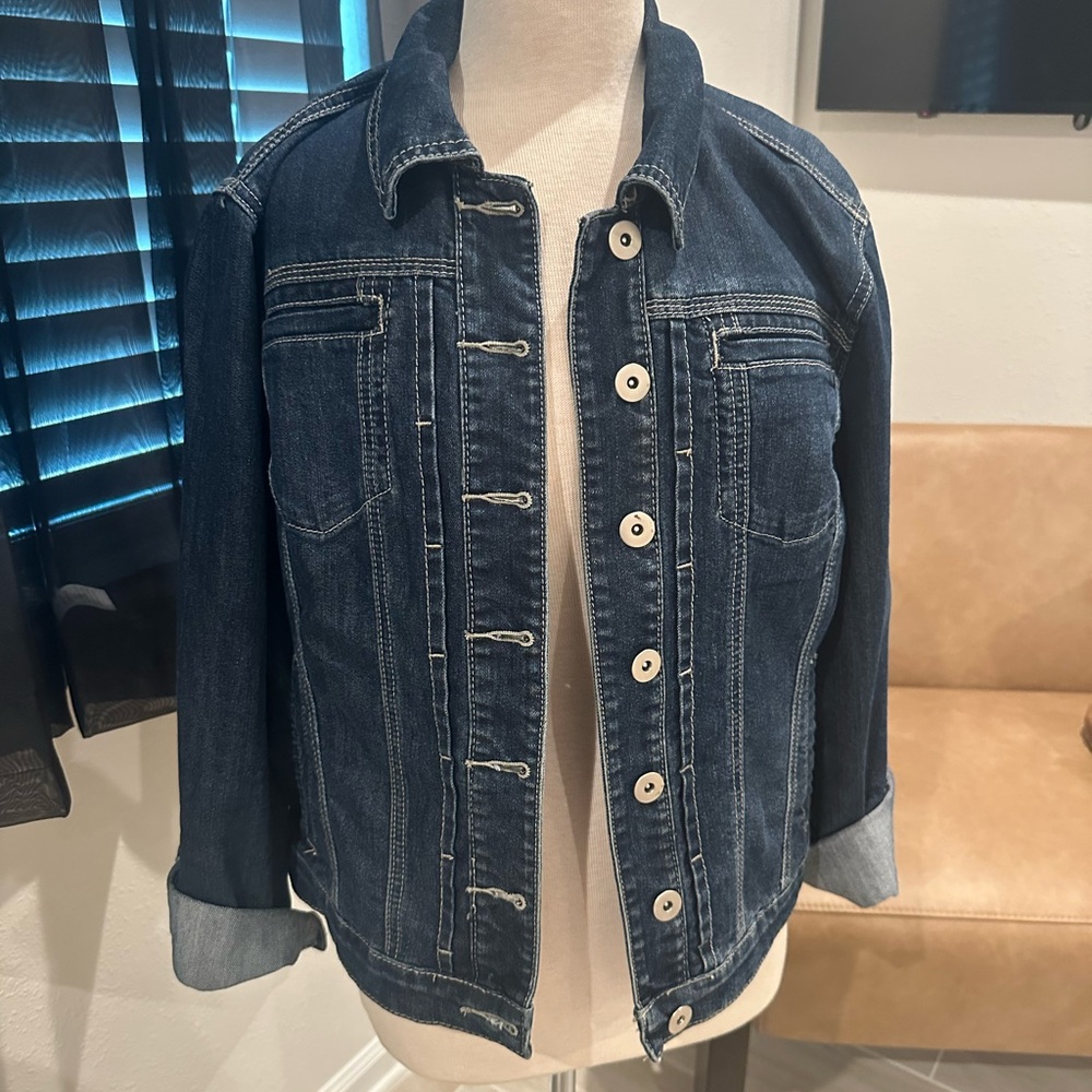 Baccini Indigo Denim Shirt Jacket